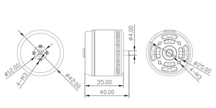 Tarot 6S 3515 KV400 Brushless Motor1